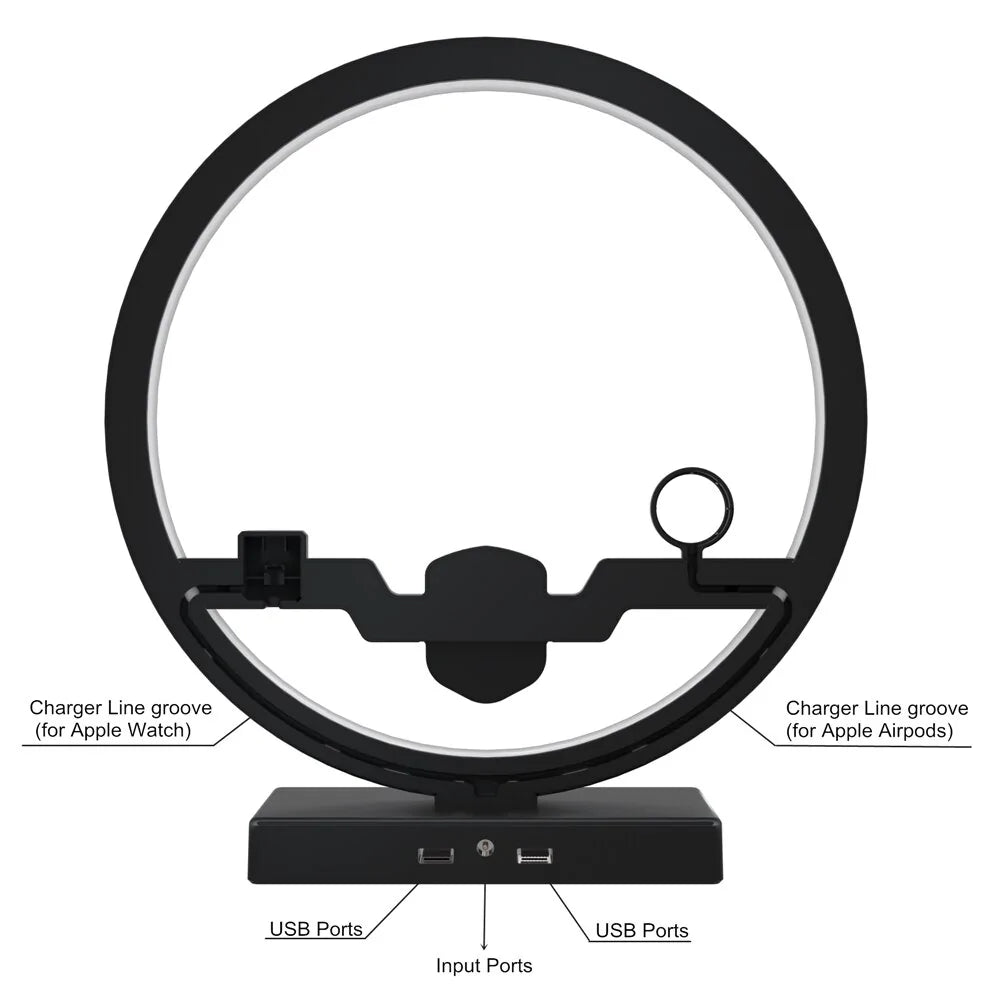 Lampe de table avec chargeur sans fil