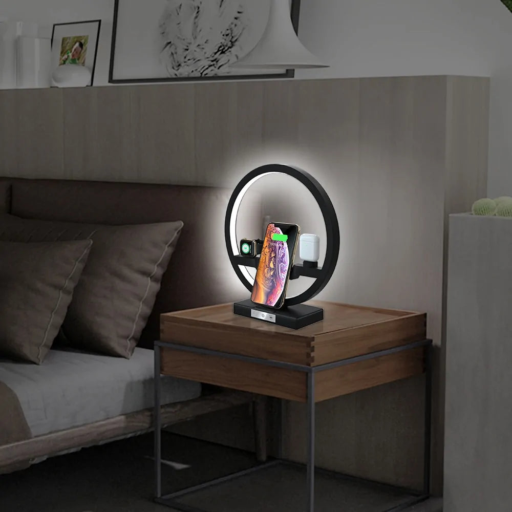 Lampe de table avec chargeur sans fil